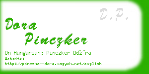dora pinczker business card